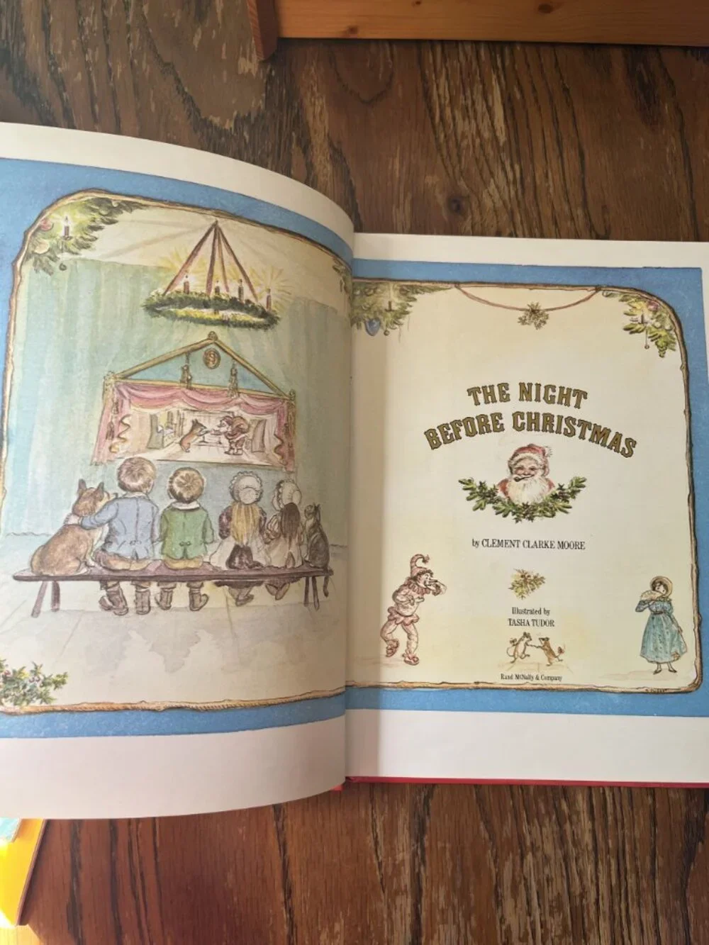 THE NIGHT BEFORE CHRISTMAS By Clement C. Moore & Tasha Tudor 9th print 1984
